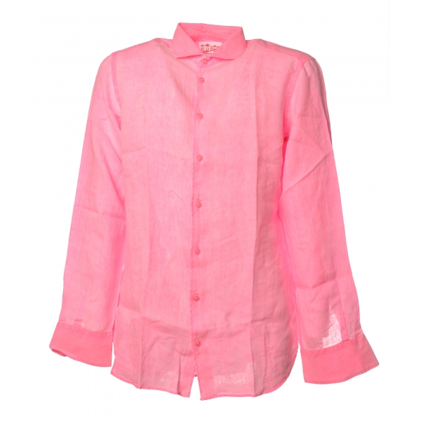 MC2 Saint Barth - Linen Shirt - Fluo Pink - Luxury Exclusive Collection