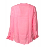 MC2 Saint Barth - Camicia di Lino - Rosa Fluo - Luxury Exclusive Collection