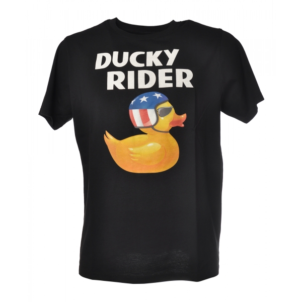 MC2 Saint Barth - T-Shirt Ducky Rider - Black - Luxury Exclusive Collection