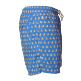 MC2 Saint Barth - Costume Boxer Ducky - Fantasia Azzurro - Luxury Exclusive Collection
