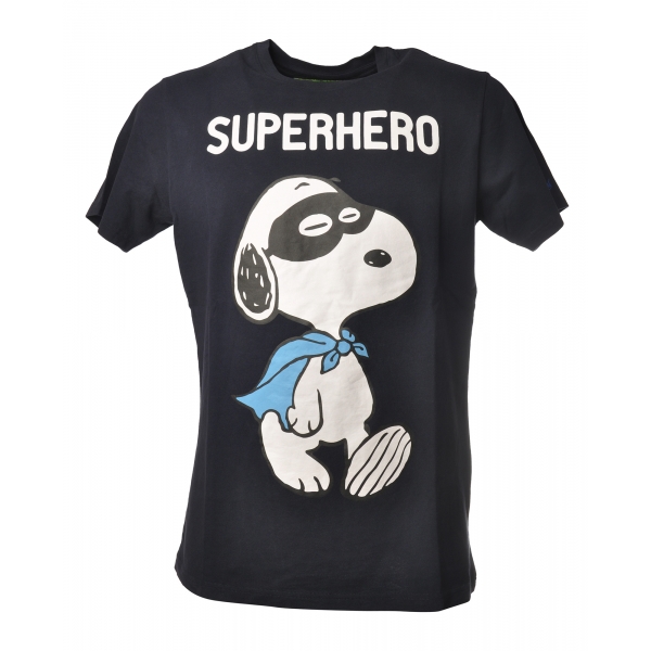 MC2 Saint Barth - T-Shirt Arnott Snoopy Hero - Blue - Luxury Exclusive Collection