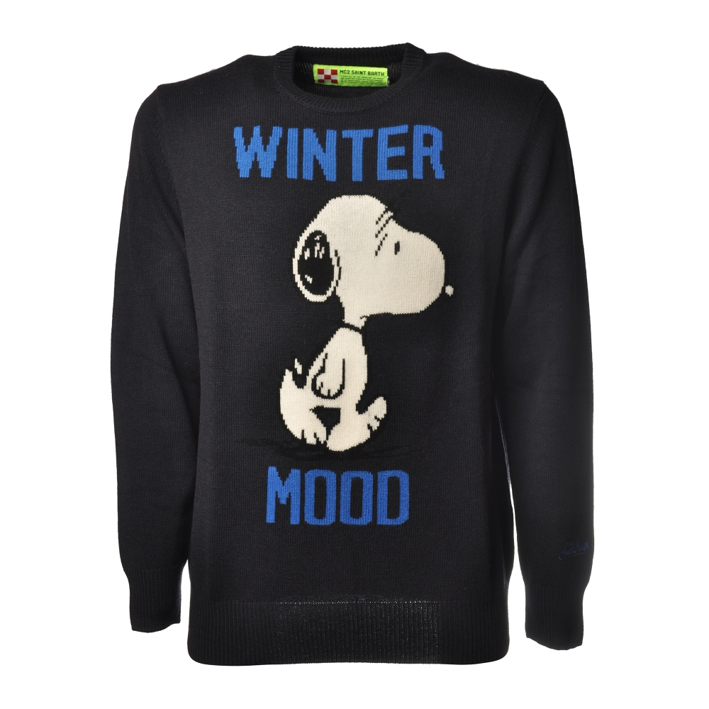 MC2 Saint Barth - Pullover Heron Snoopy - Blue - Luxury Exclusive Collection