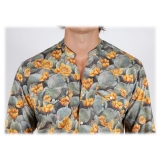 Poggianti 1985 - Fantasy Shirt Korean Collar - Handmade in Italy - New Luxury Exclusive Collection