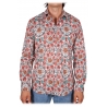 Poggianti 1985 - Camicia Fantasia Collo Italiano - Handmade in Italy - New Luxury Exclusive Collection