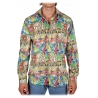 Poggianti 1985 - Camicia Fantasia Collo Italiano - Handmade in Italy - New Luxury Exclusive Collection