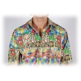 Poggianti 1985 - Italian Collar Patterned Shirt - Handmade in Italy - New Luxury Exclusive Collection