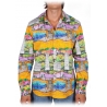 Poggianti 1985 - Italian Collar Patterned Shirt - Handmade in Italy - New Luxury Exclusive Collection