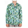 Poggianti 1985 - Camicia Fantasia Collo Morbido Multicolor - Handmade in Italy - New Luxury Exclusive Collection