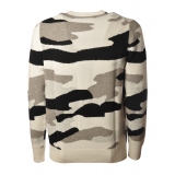 MC2 Saint Barth - Pullover Heron Snow Camo Opt - Military Pattern - Luxury Exclusive Collection