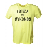 MC2 Saint Barth - T-Shirt Ibiza Mykonos - Giallo Fluo - Luxury Exclusive Collection