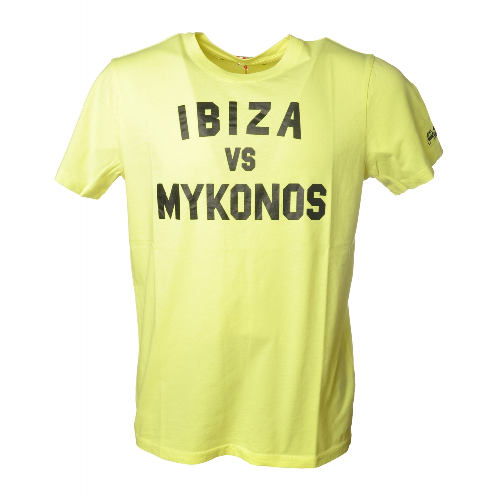 MC2 Saint Barth - T-Shirt Ibiza Mykonos - Fluo Yellow - Luxury Exclusive Collection