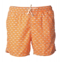 MC2 Saint Barth - Swimsuit Lighting Microfantasy Fishes - Orange Pattern - Luxury Exclusive Collection