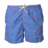 MC2 Saint Barth - Swimsuit Lighting Microfantasy Red Fishes - Blue Pattern - Luxury Exclusive Collection