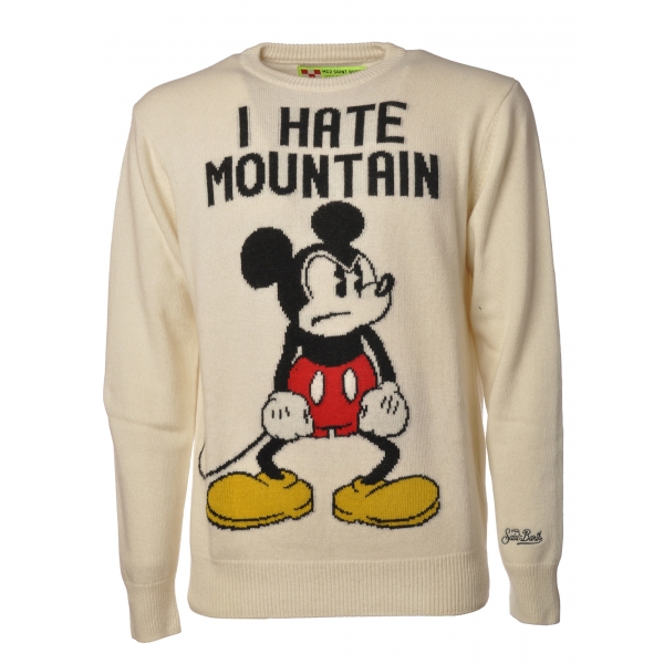 MC2 Saint Barth - Pullover Heron Mickey Mouse - Cream - Luxury Exclusive Collection