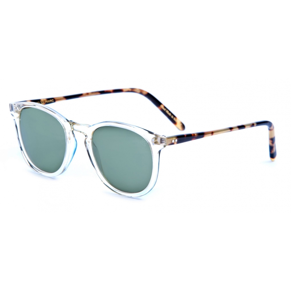 David Marc - LUCIANO M95-A25 - Blue Transparent - Sunglasses - Handmade ...