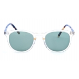 David Marc -  LUCIANO M95-A25 - Blue Transparent - Sunglasses - Handmade in Italy - David Marc Eyewear