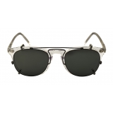David Marc - LUCIANO SUN-CLIP GUN METAL - Sunglasses - Handmade in Italy - David Marc Eyewear