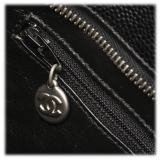 Chanel Vintage - Caviar Medallion Tote Bag - Nera - Borsa in Pelle Caviar - Alta Qualità Luxury