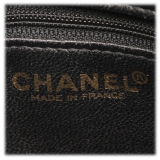 Chanel Vintage - Medallion Caviar Leather Tote Bag - Nera - Borsa in Pelle Caviar - Alta Qualità Luxury