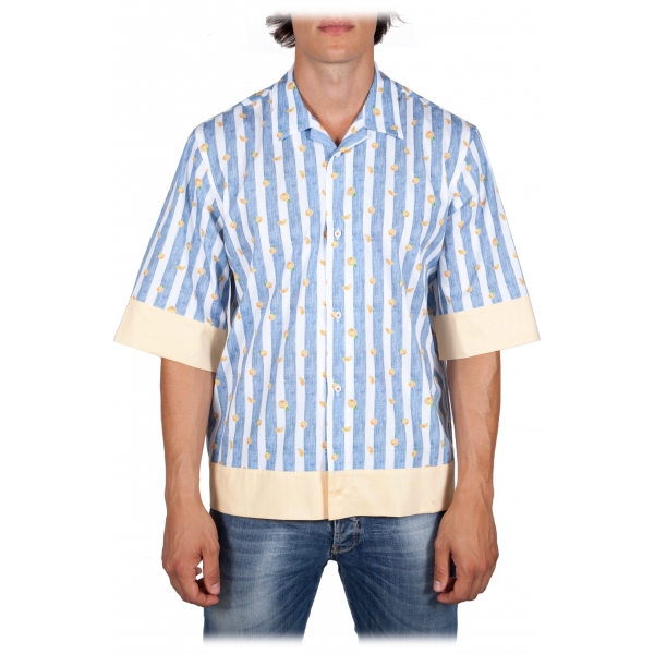 Poggianti 1985 - Short Sleeve Fantasy Shirt - Handmade in Italy - New Luxury Exclusive Collection