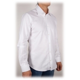 Poggianti 1985 - White Oxford Shirt Italian Collar - Handmade in Italy - New Luxury Exclusive Collection