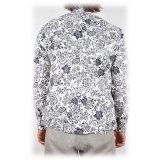 Poggianti 1985 - Soft Collar Patterned Shirt - Handmade in Italy - New Luxury Exclusive Collection
