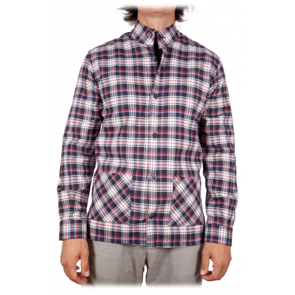 Poggianti 1985 - Checked Shirt - Handmade in Italy - New Luxury Exclusive Collection