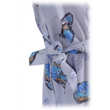 Poggianti 1985 - Blue Floral Shirt with Soft Collar - Handmade in Italy - New Luxury Exclusive Collection