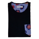 Poggianti 1985 - Cotton T-Shirt 957-02 Blue - Handmade in Italy - New Luxury Exclusive Collection