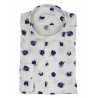 Poggianti 1985 - Camicia Fantasia Collo Morbido Bianco - Handmade in Italy - New Luxury Exclusive Collection