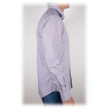 Poggianti 1985 - Fancy French Collar Shirt - Handmade in Italy - New Luxury Exclusive Collection