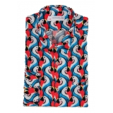Poggianti 1985 - Multicolor Soft Collar Fantasy Shirt - Handmade in Italy - New Luxury Exclusive Collection