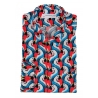 Poggianti 1985 - Camicia Fantasia Collo Morbido Multicolore - Handmade in Italy - New Luxury Exclusive Collection