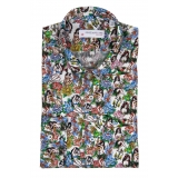 Poggianti 1985 - Multicolor Soft Collar Fantasy Shirt - Handmade in Italy - New Luxury Exclusive Collection