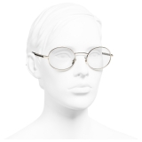 Chanel - Occhiali da Sole Ovali - Oro Trasparente - Chanel Eyewear