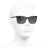 Chanel - Occhiali da Sole Quadrati - Nero Grigio - Chanel Eyewear