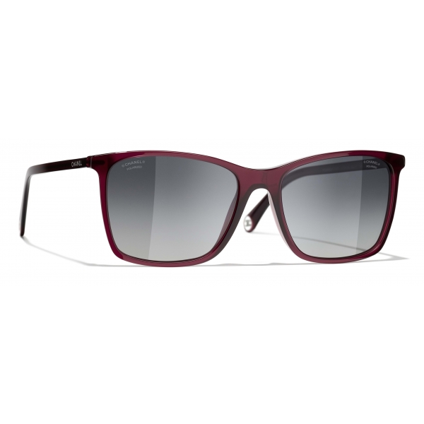 Chanel - Square Sunglasses - Red Gray - Chanel Eyewear