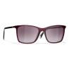 Chanel - Occhiali da Sole Quadrati - Rosso - Chanel Eyewear