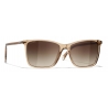 Chanel - Occhiali da Sole Quadrati - Marrone - Chanel Eyewear