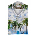 Poggianti 1985 - Landscape Soft Collar Fantasy Shirt - Handmade in Italy - New Luxury Exclusive Collection