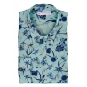 Poggianti 1985 - Camicia Fantasia Collo Morbido Verde - Handmade in Italy - New Luxury Exclusive Collection