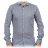 Poggianti 1985 - Camicia Fantasia Floreale Collo Piccolo - Handmade in Italy - New Luxury Exclusive Collection