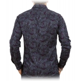 Poggianti 1985 - Floral Patterned Flannel Shirt - Handmade in Italy - New Luxury Exclusive Collection