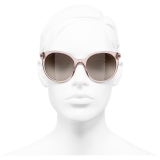 Chanel - Occhiali da Sole Pantos - Rosa Marrone - Chanel Eyewear