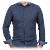 Poggianti 1985 - Flannel Shirt with Fantasy Contrasts - Handmade in Italy - New Luxury Exclusive Collection