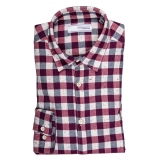 Poggianti 1985 - Checked Flannel Shirt - Handmade in Italy - New Luxury Exclusive Collection
