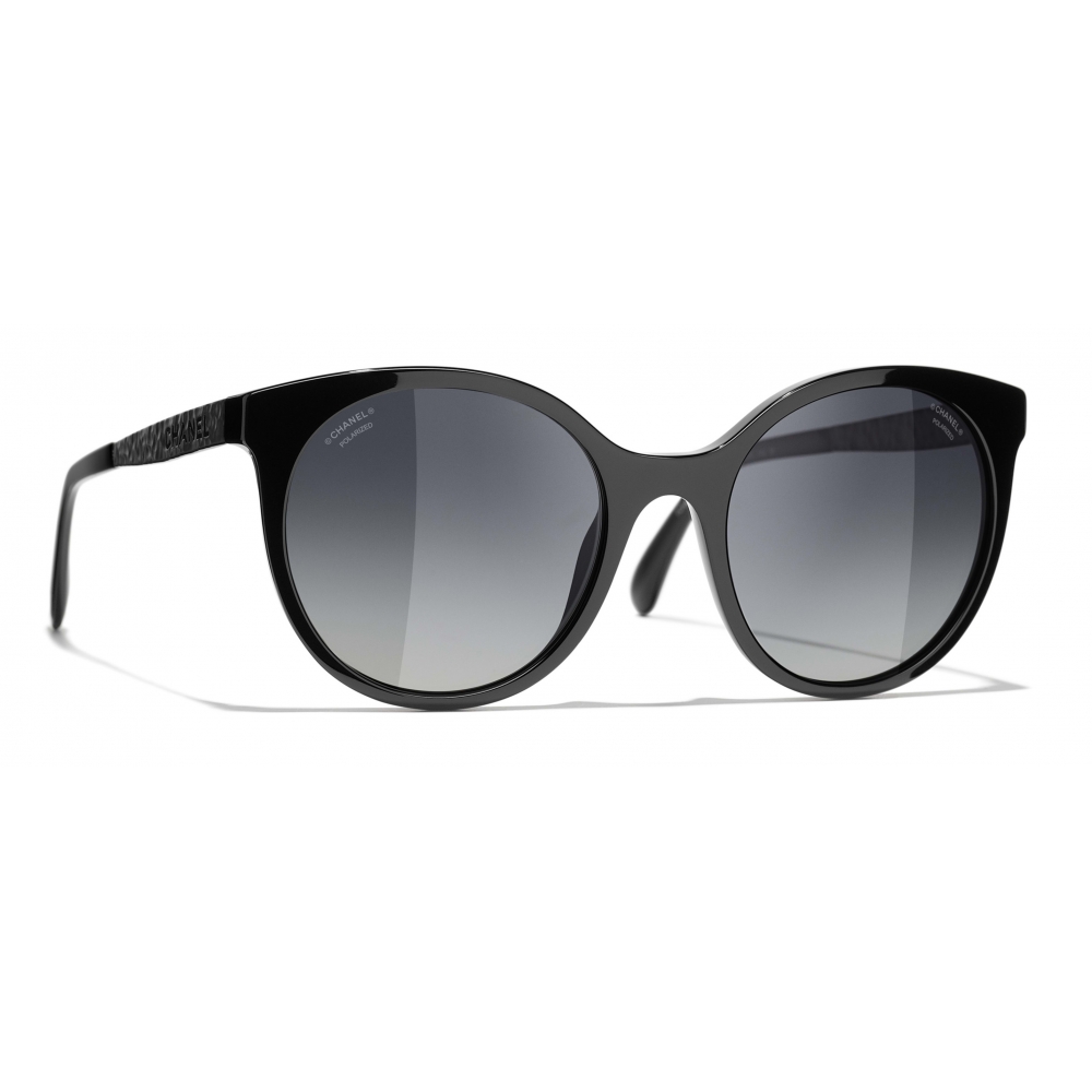 Chanel - Cat-Eye Sunglasses - Black Gray - Chanel Eyewear - Avvenice