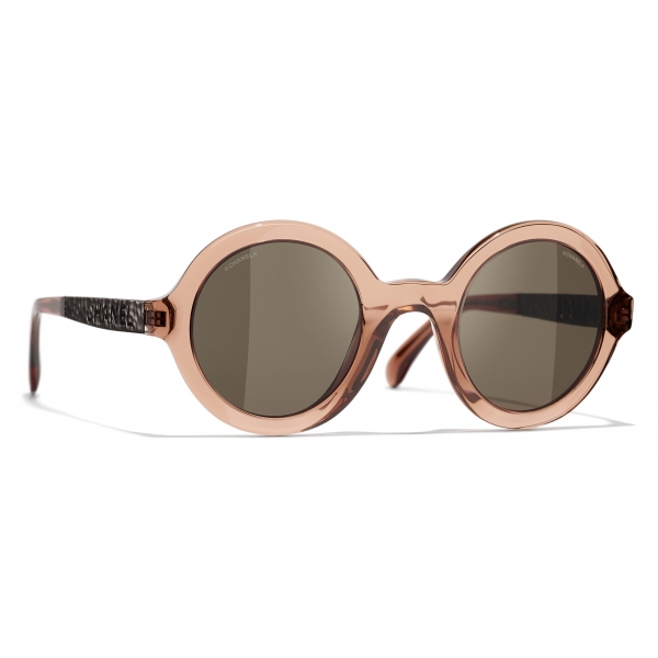 Chanel - Round Sunglasses - Brown - Chanel Eyewear