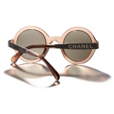 Chanel - Occhiali da Sole Rotondi - Marrone - Chanel Eyewear