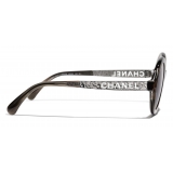 Chanel - Occhiali da Sole Rotondi - Grigio - Chanel Eyewear